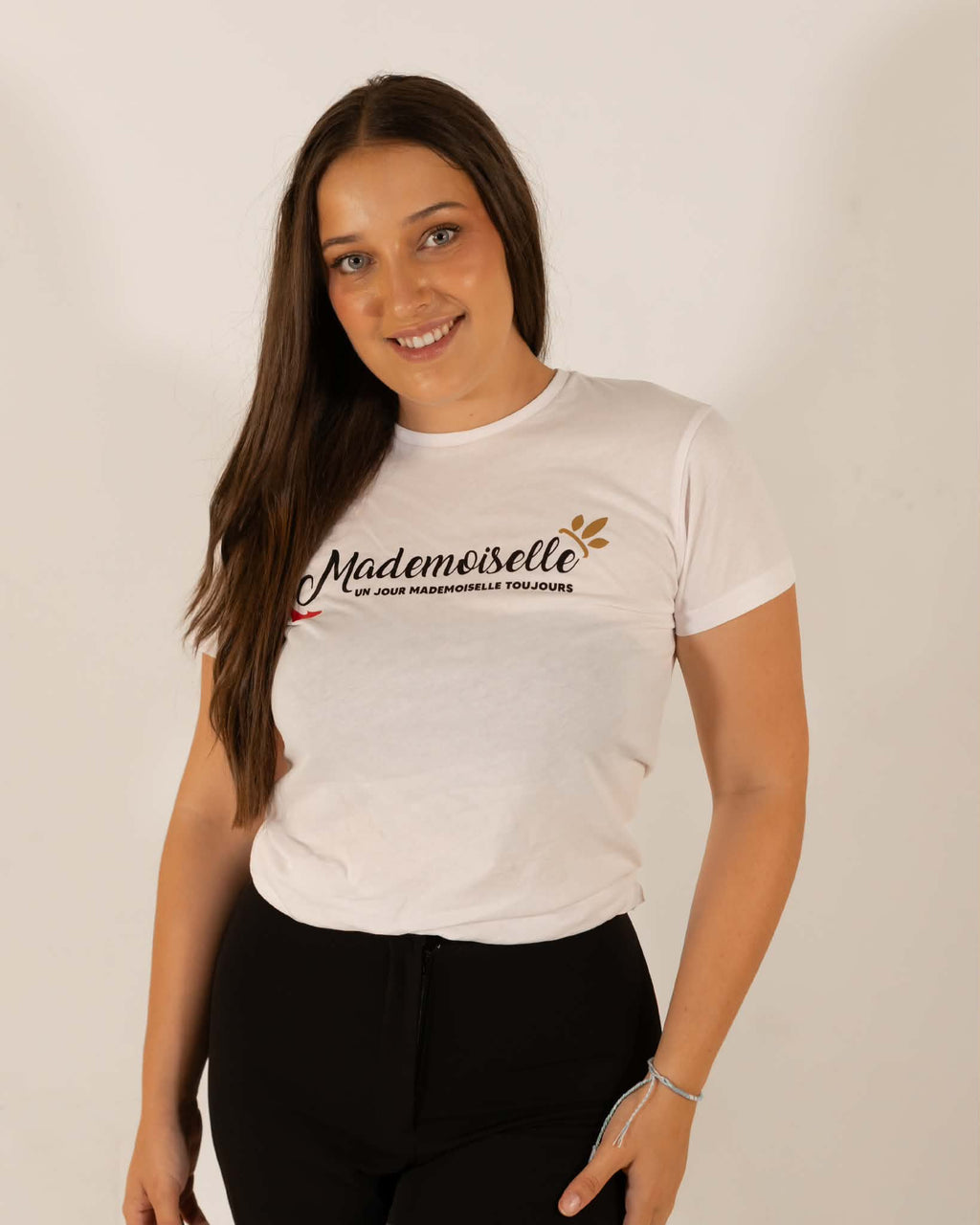 T-shirt Blanc Pailletée